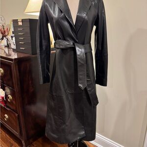 Alice+Olivia goat leather coat XS like new